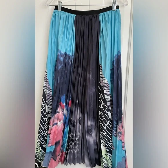 Beautiful Halo street fashion cool girl printed midi a-line skirt, women’s. - Picture 5 of 9